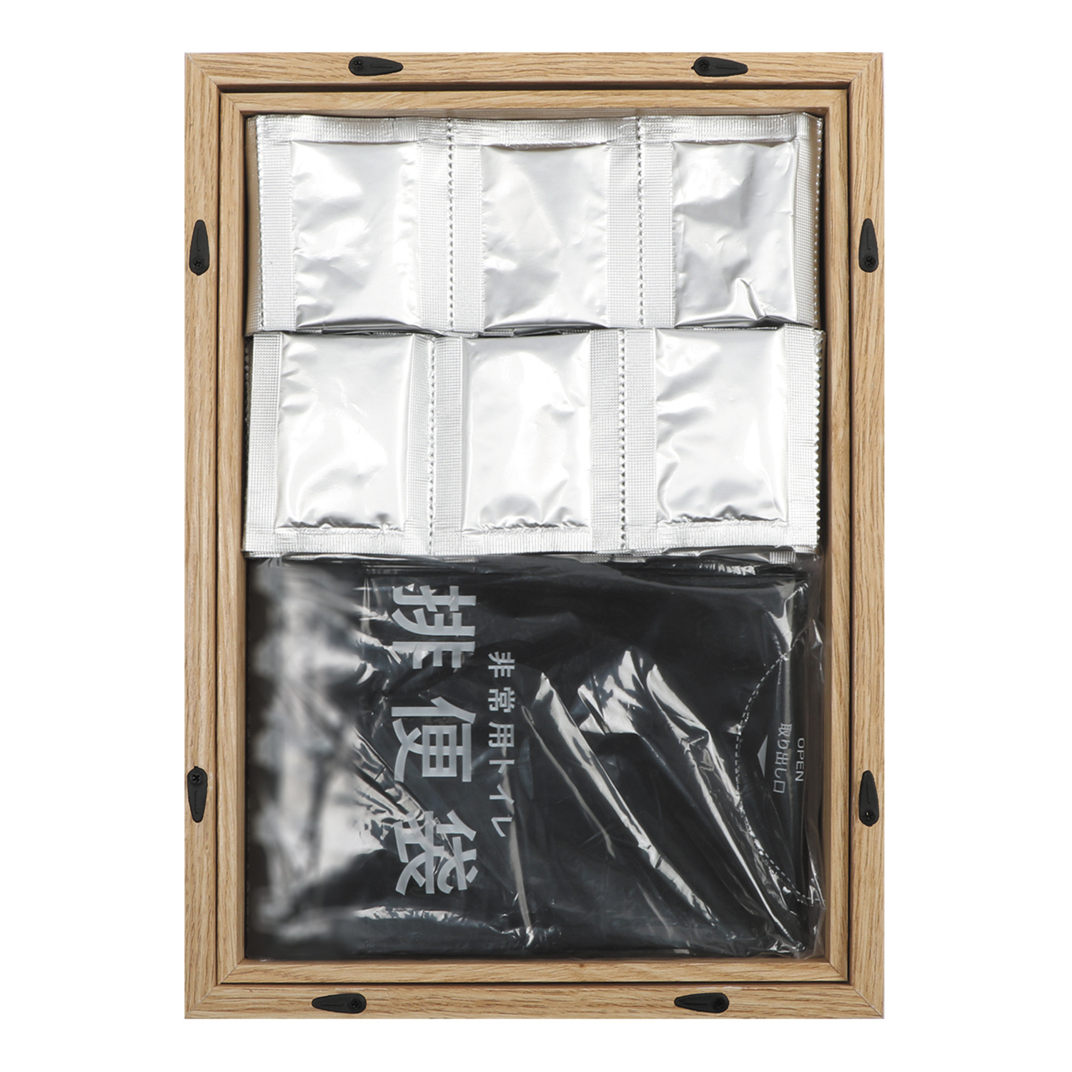 ＳＯＮＡＥＮＯ 備えをライフスタイルに ４種類のアート付き 飾れる防災収納フレーム ＜Ａ４＞