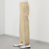 アトリエール コットン混 ハイストレッチ 裾ダブルワイドパンツ