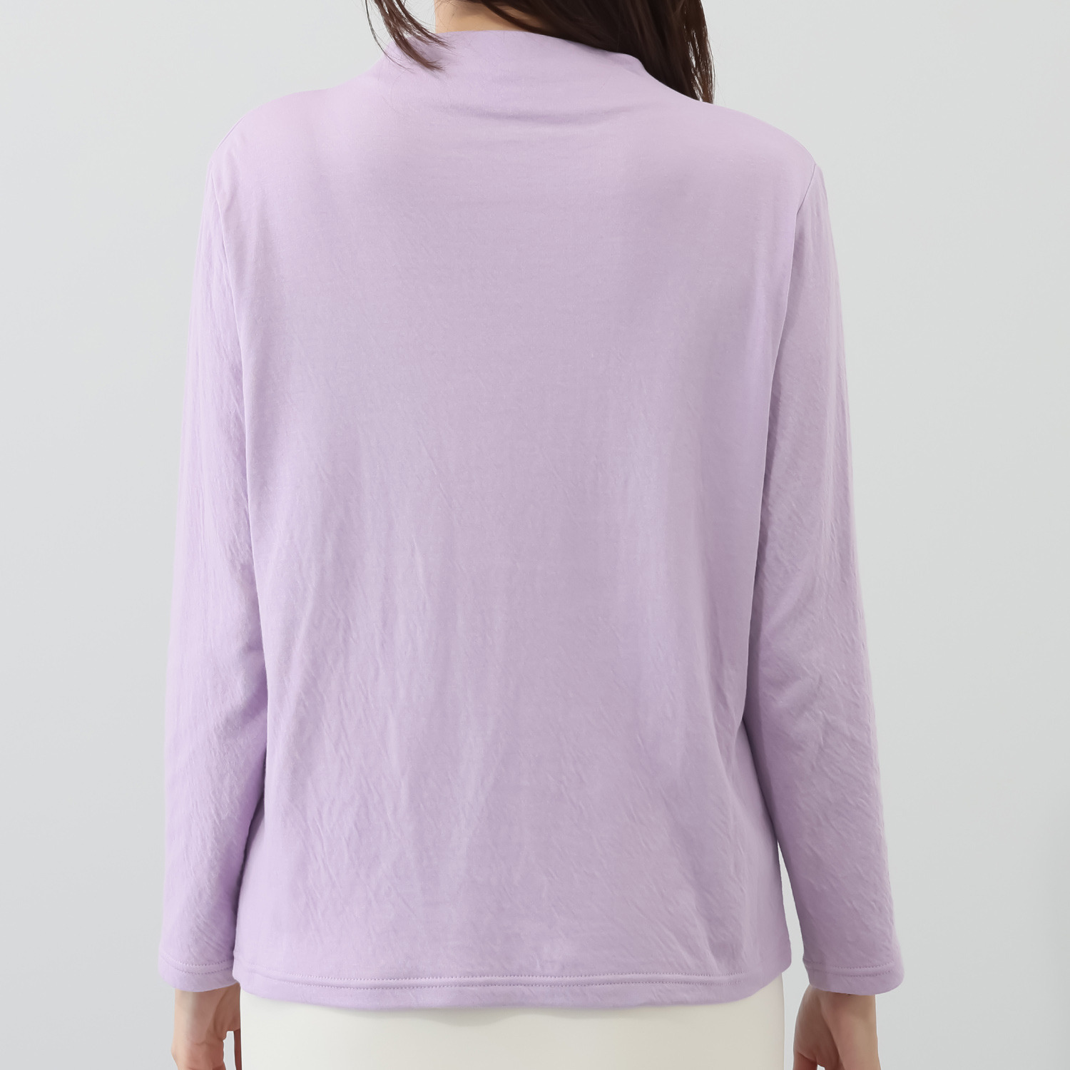 ココンライフ　ドゥ コットン１００％ ガーゼ接結生地使用 ふんわり軽やか ボトルネックプルオーバー