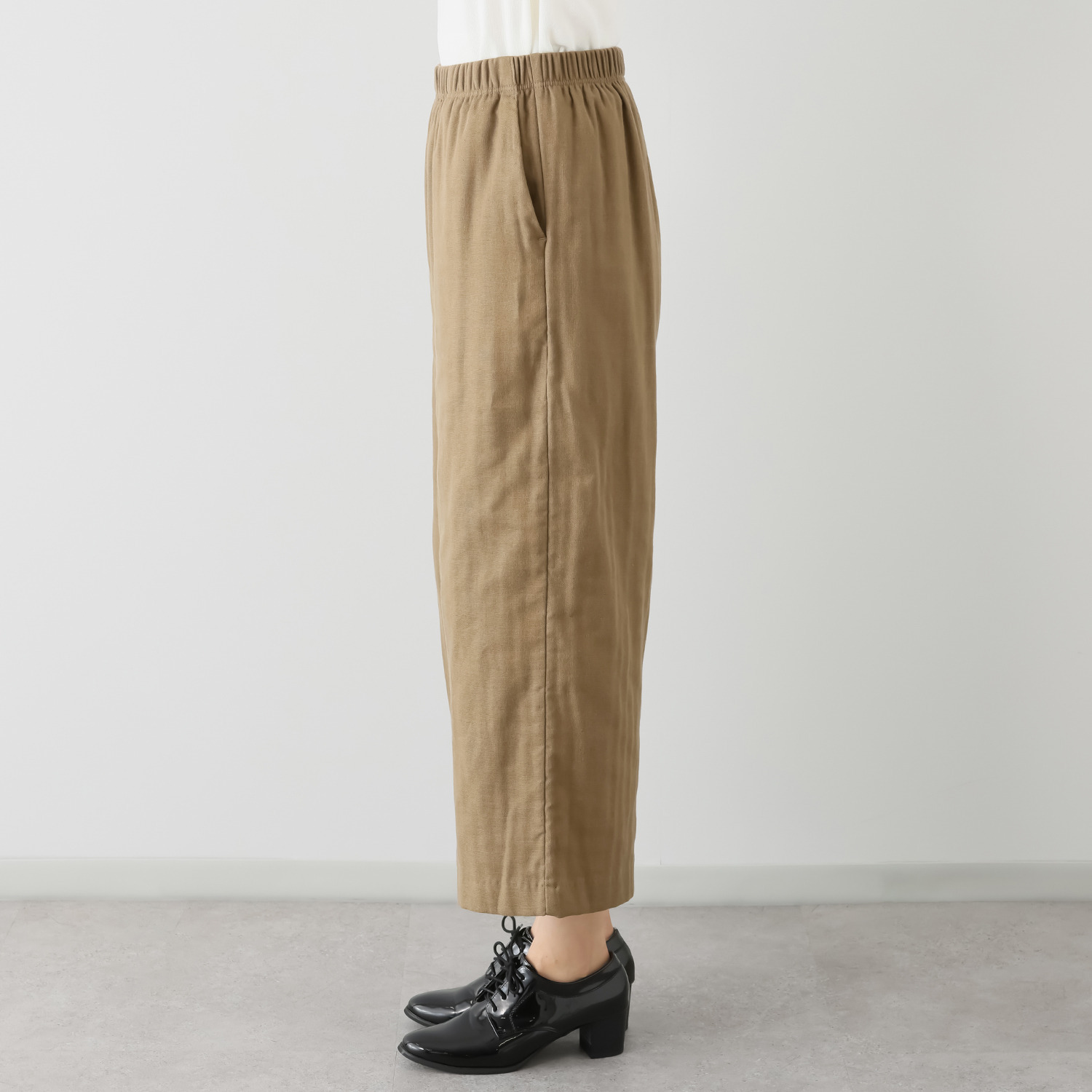 イージーライフ ＵＶカット トリプルガーゼ ワイドパンツ