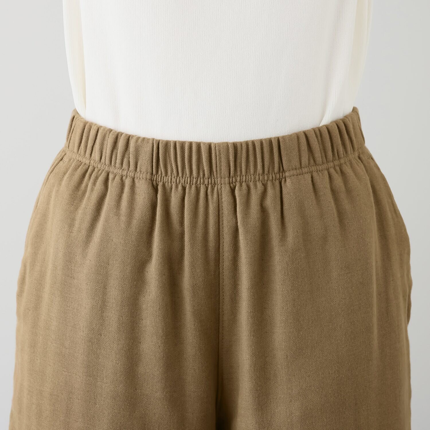 イージーライフ ＵＶカット トリプルガーゼ ワイドパンツ