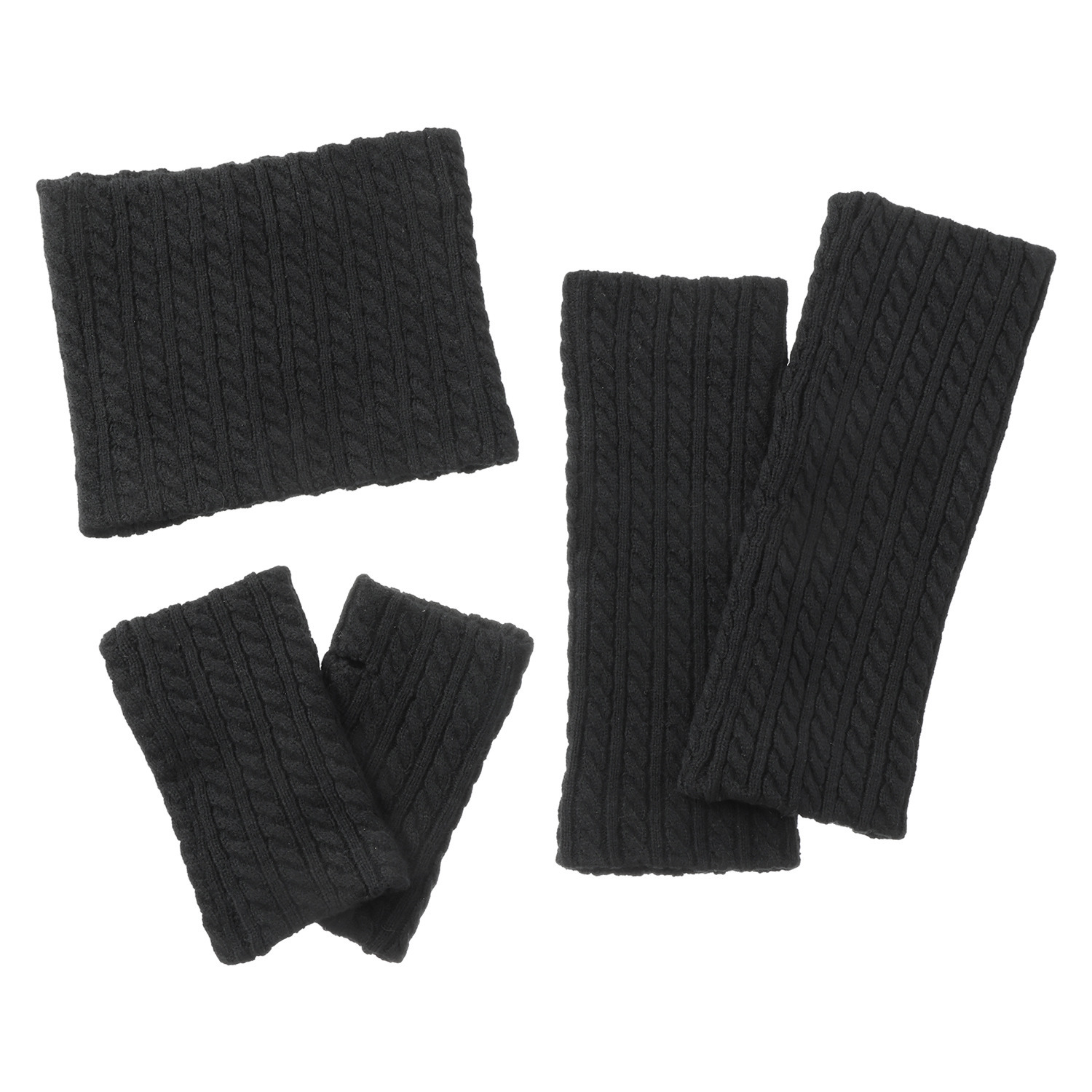 うらぽか 裏側シルク高混率 ３首ウォーマーセット