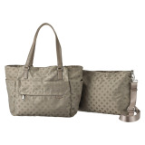 イザック はっ水　軽量 ドットジャガード ２ウェイトートバッグ＆ ショルダーバッグセット