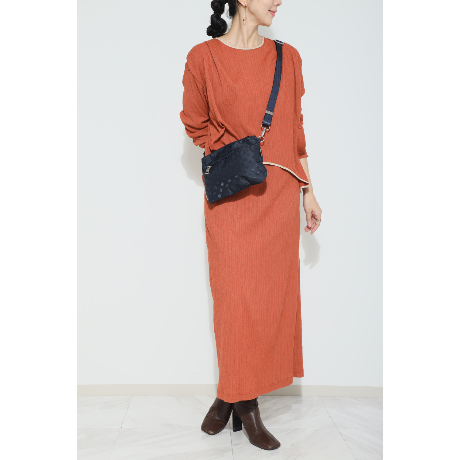 イザック はっ水　軽量 ドットジャガード ３ウェイリュック＆ サコッシュセット