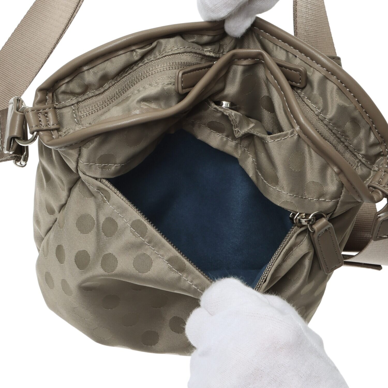 イザック はっ水　軽量 ドットジャガード ポシェット