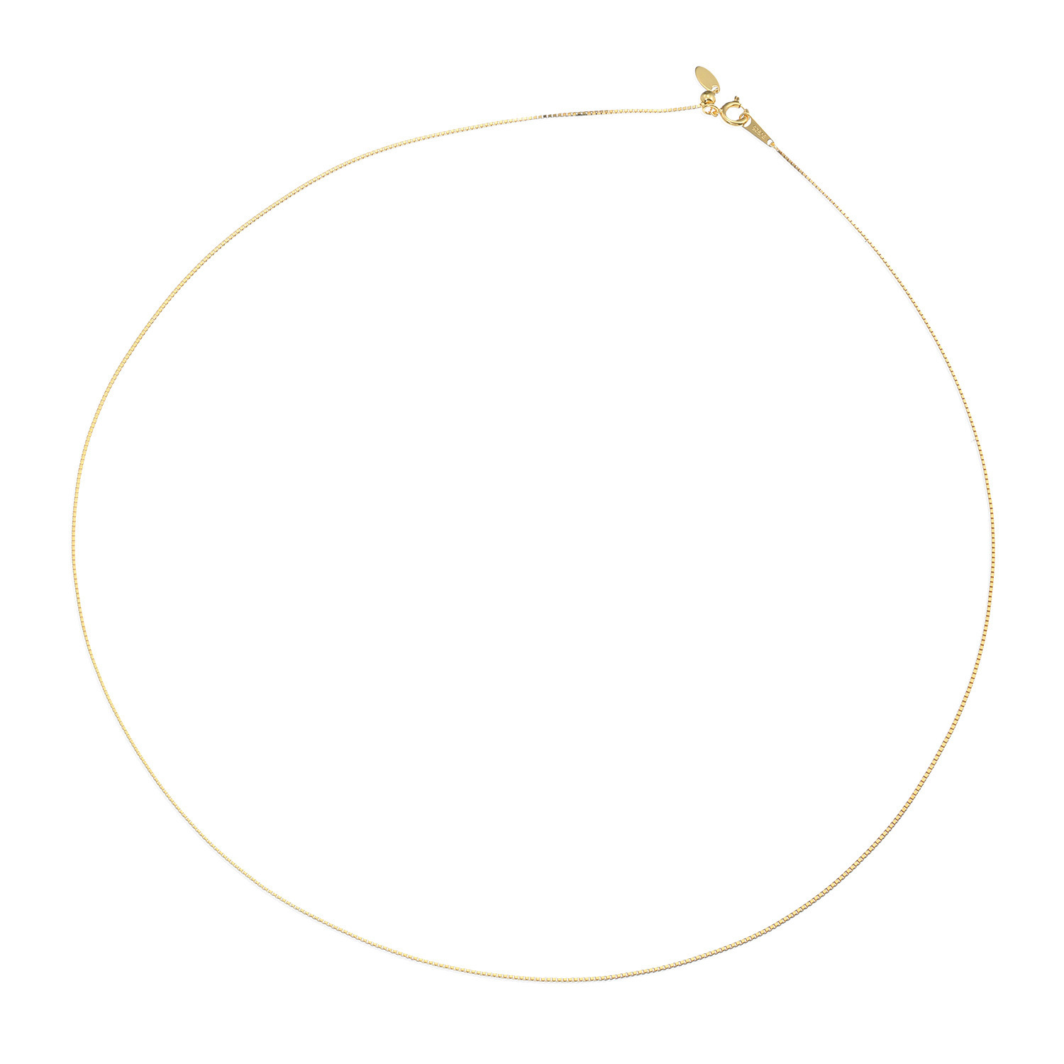 ルチェルーナ シルバー ボックスチェーン ネックレス