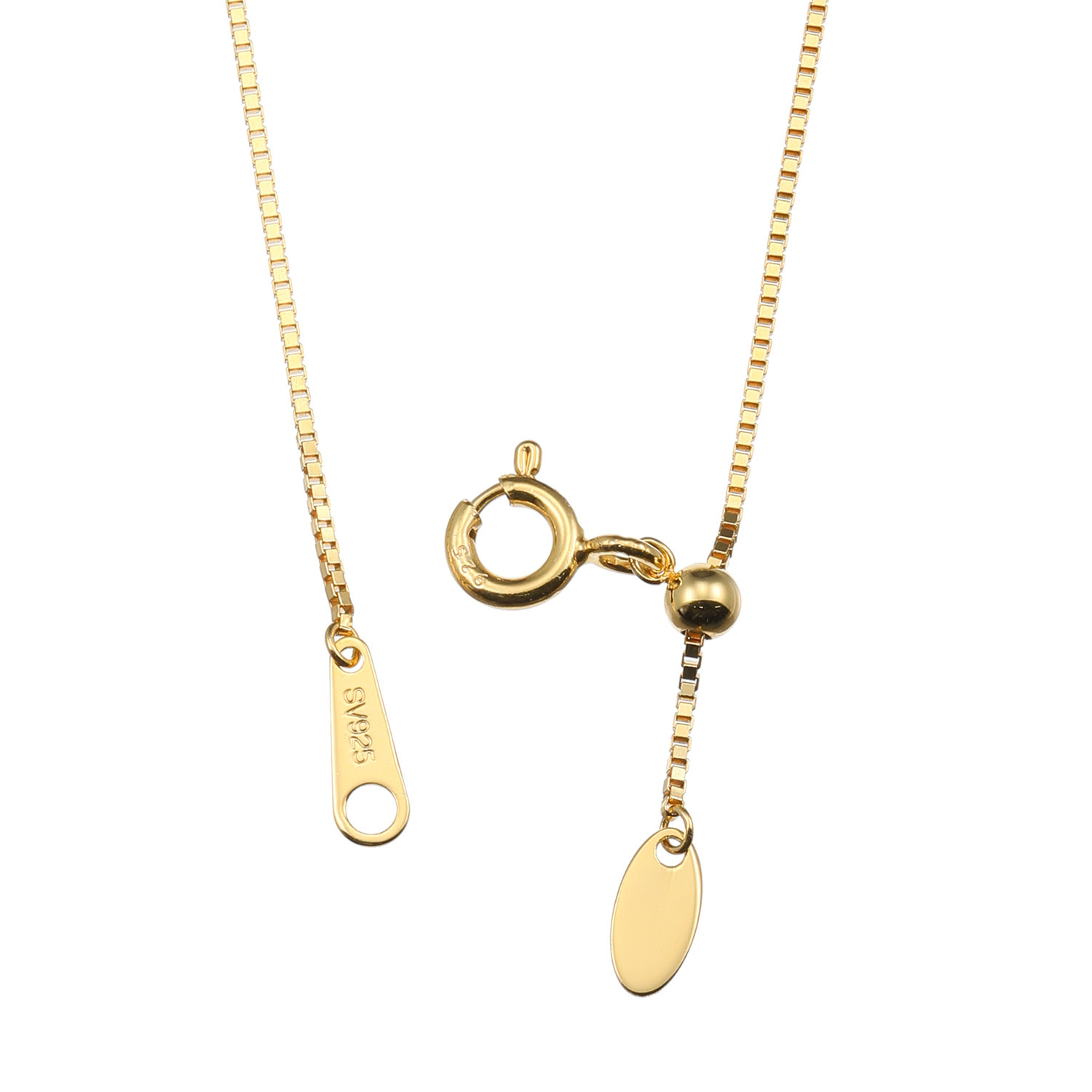 ルチェルーナ シルバー ボックスチェーン ネックレス