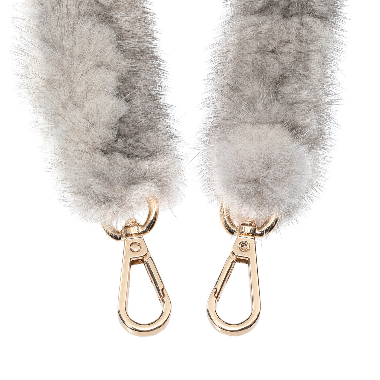 メルレット ミンクファー 編み込み マルチストラップ