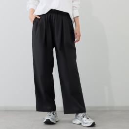 ヘ・エラ はっ水 大人美人 シルエットが決めて ワイドパンツ