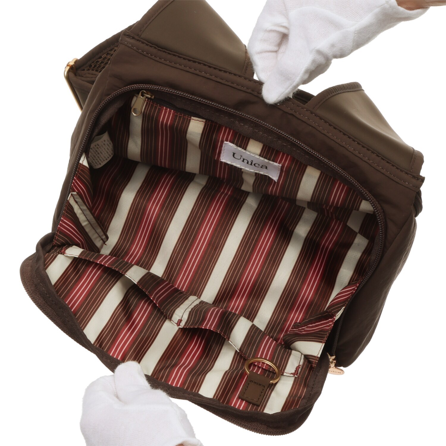 ウニカ 人間工学に基づいた ふんわりギャザー 軽量ショルダーバッグ