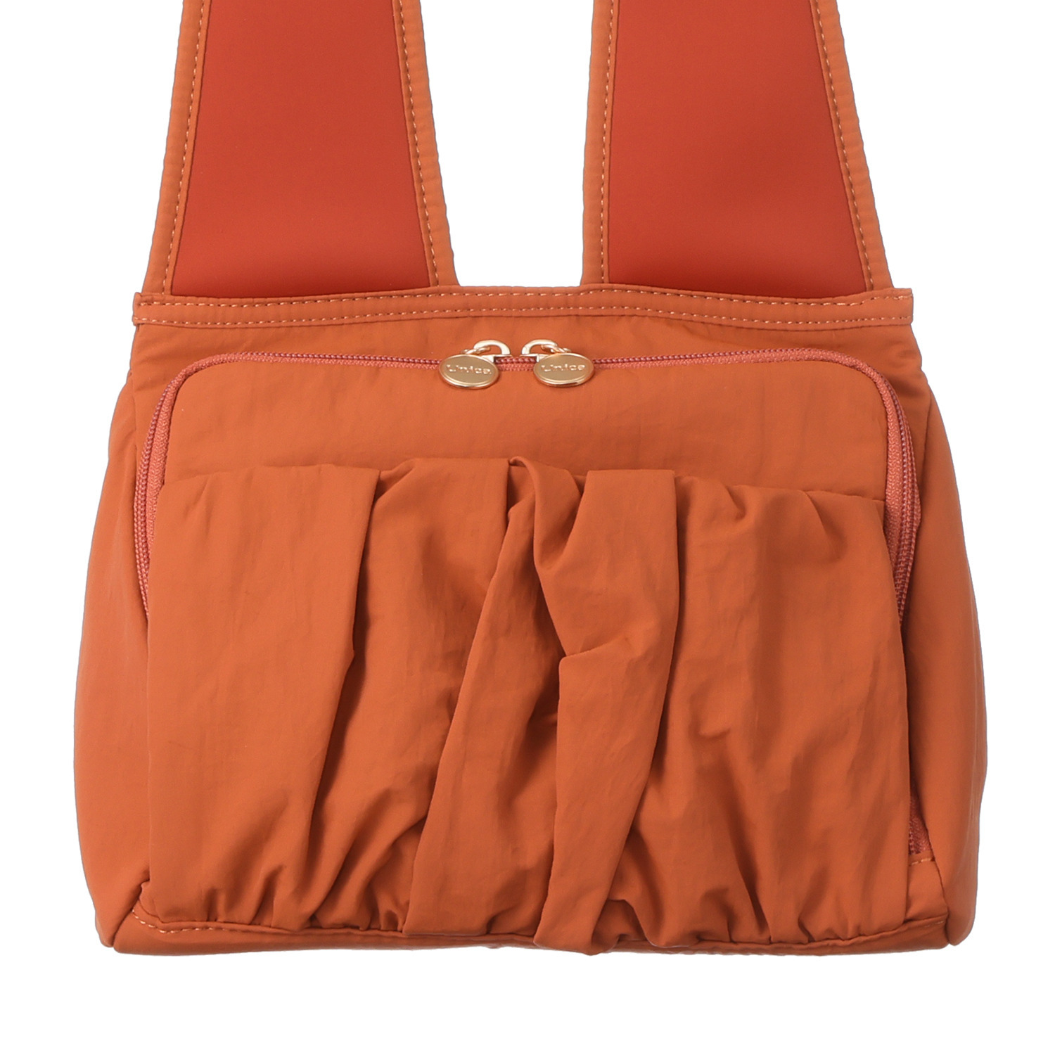 ウニカ 人間工学に基づいた ふんわりギャザー 軽量ショルダーバッグ