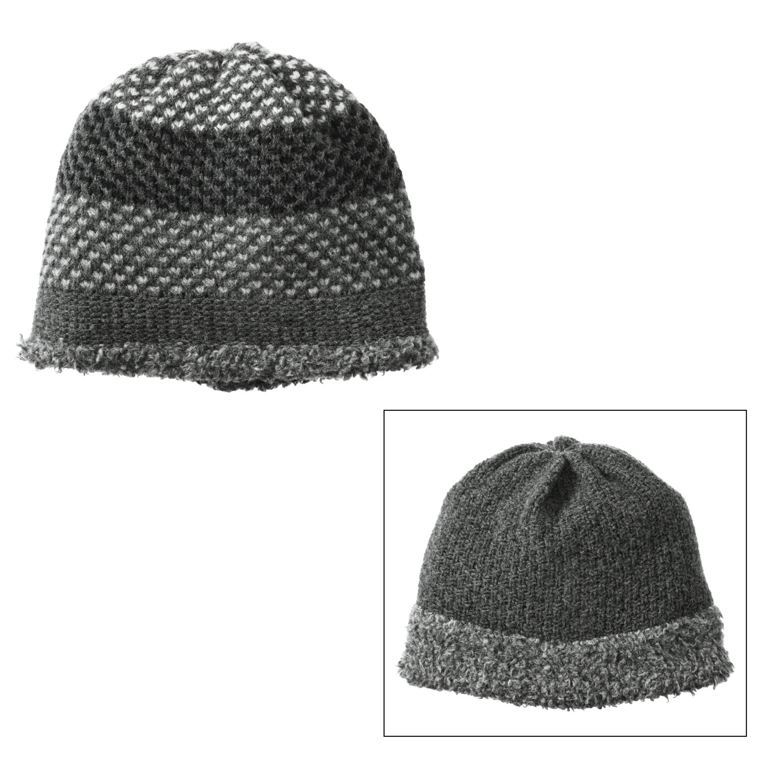 ベル・モード リバーシブルで ４通り楽しめる！ 日本製 タスマニアラムウール混 ニットワッチ