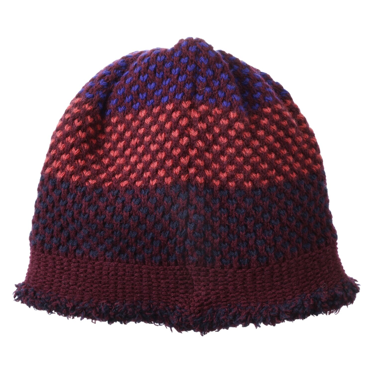 ベル・モード リバーシブルで ４通り楽しめる！ 日本製 タスマニアラムウール混 ニットワッチ