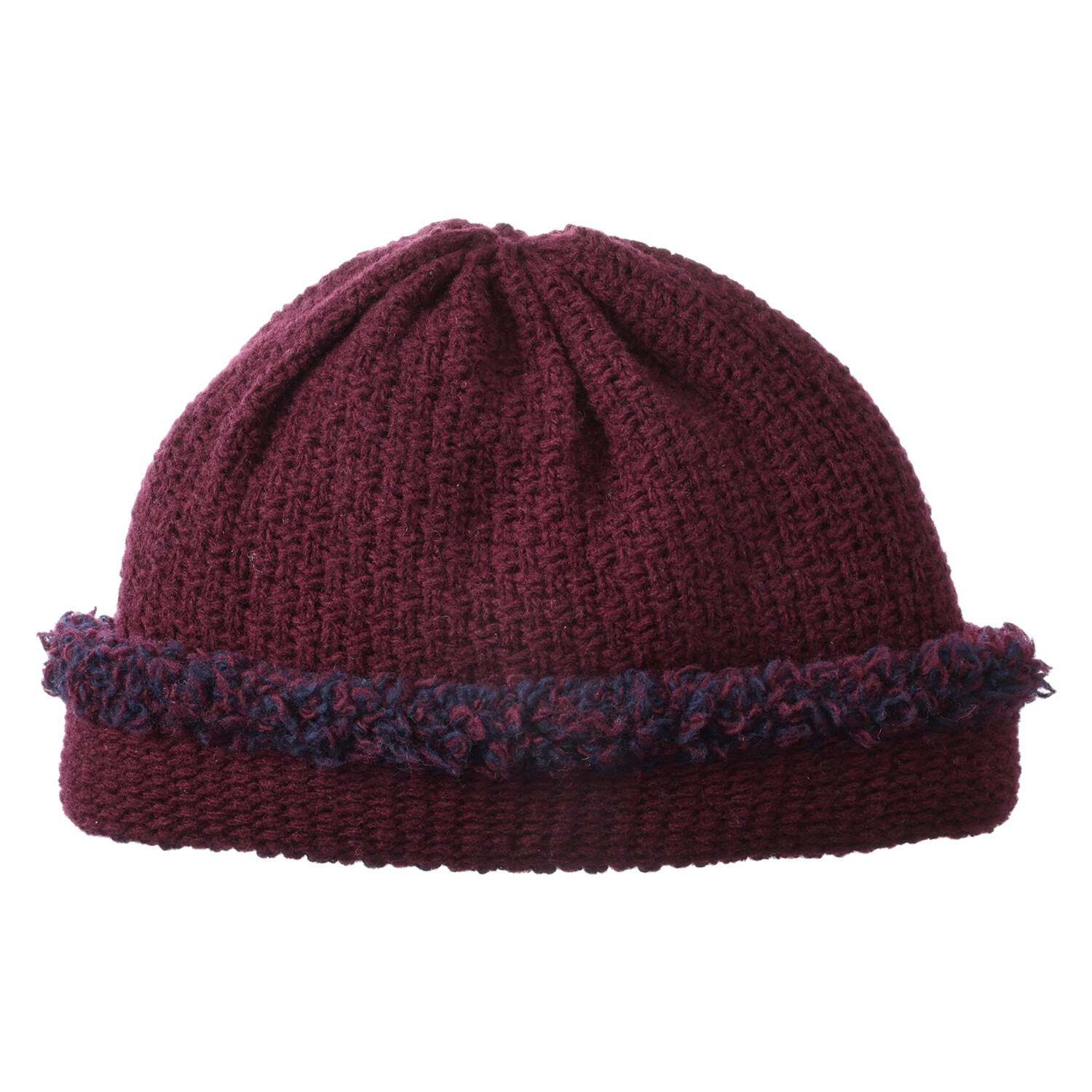 ベル・モード リバーシブルで ４通り楽しめる！ 日本製 タスマニアラムウール混 ニットワッチ