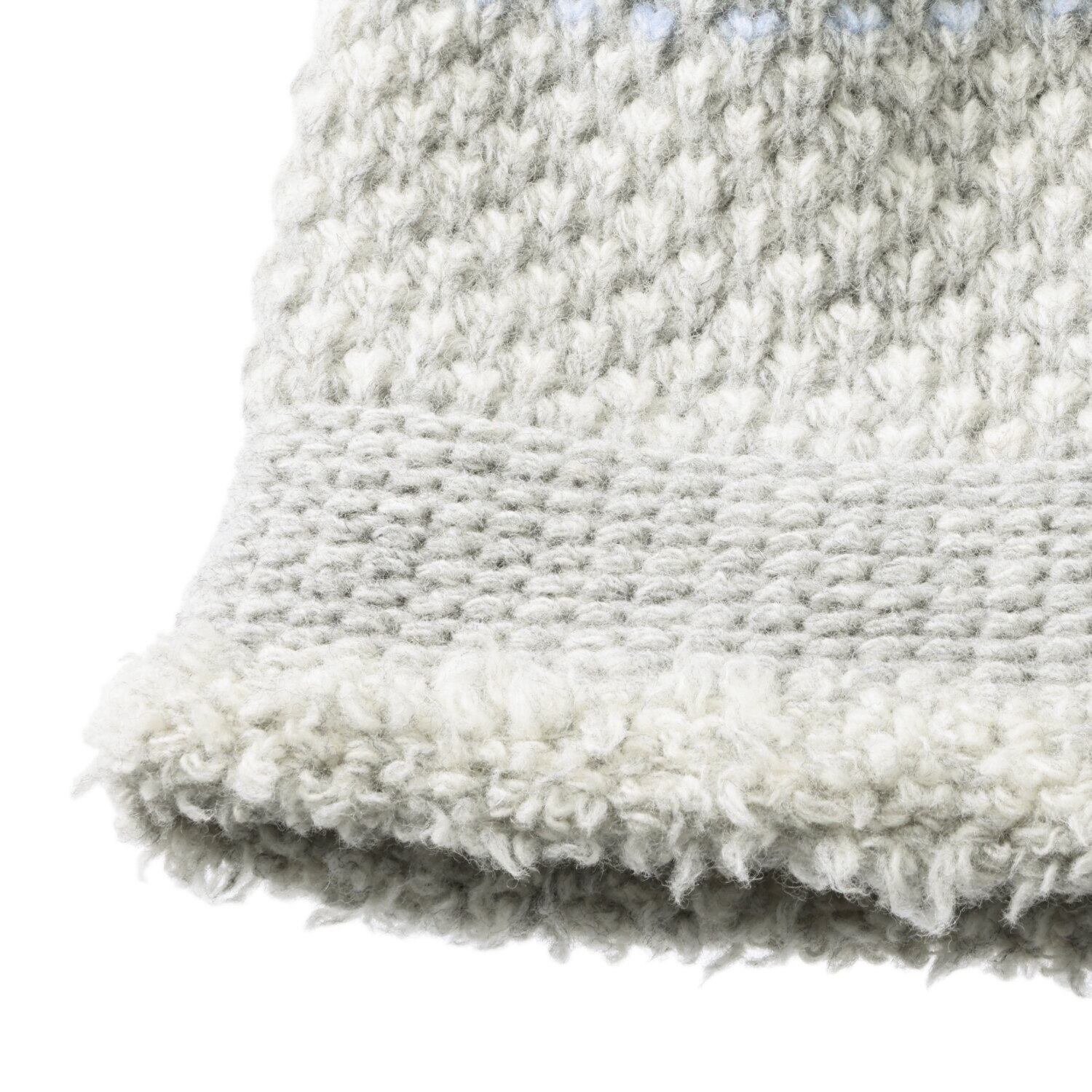 ベル・モード リバーシブルで ４通り楽しめる！ 日本製 タスマニアラムウール混 ニットワッチ