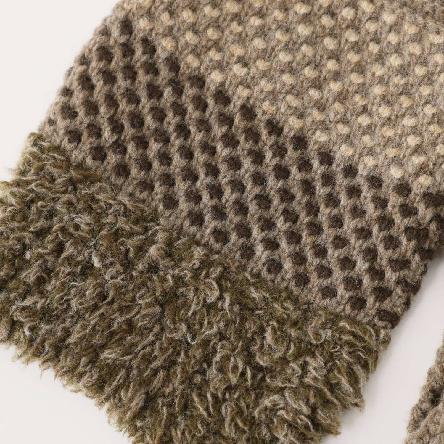 ベル・モード 日本製 タスマニアラムウール混 プチマフラー