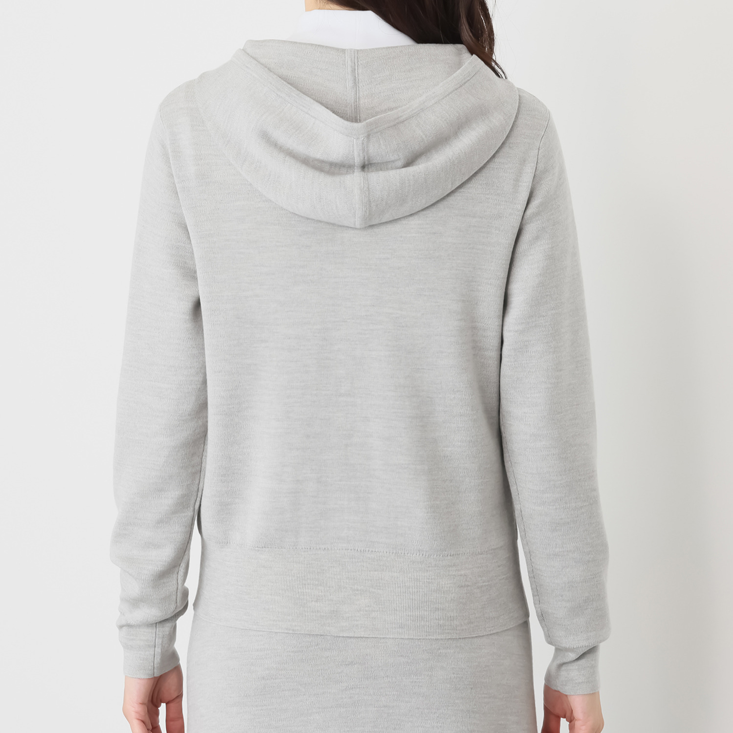 タルマス　ブランチ ウールシルク ダブルジャガード スエットパーカー