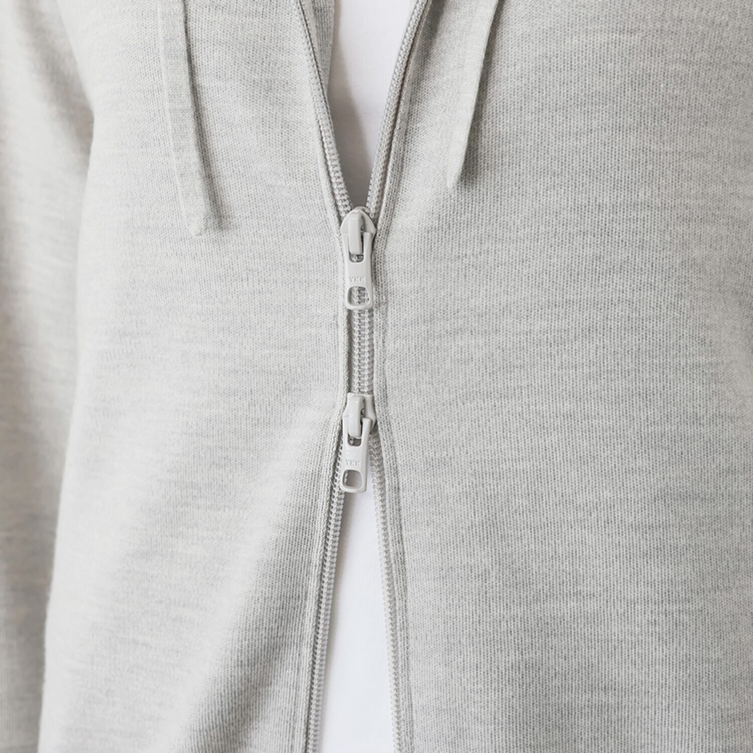 タルマス　ブランチ ウールシルク ダブルジャガード スエットパーカー