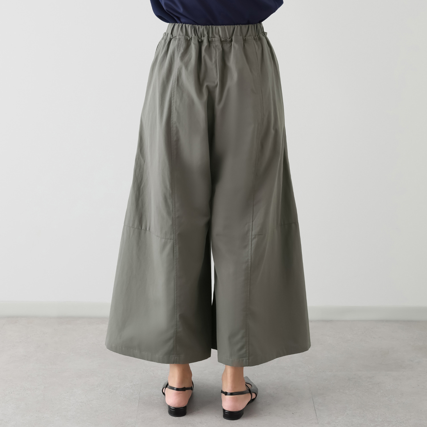 ゼラールスポーツ コットンツイル パネル切替 スカート風パンツ