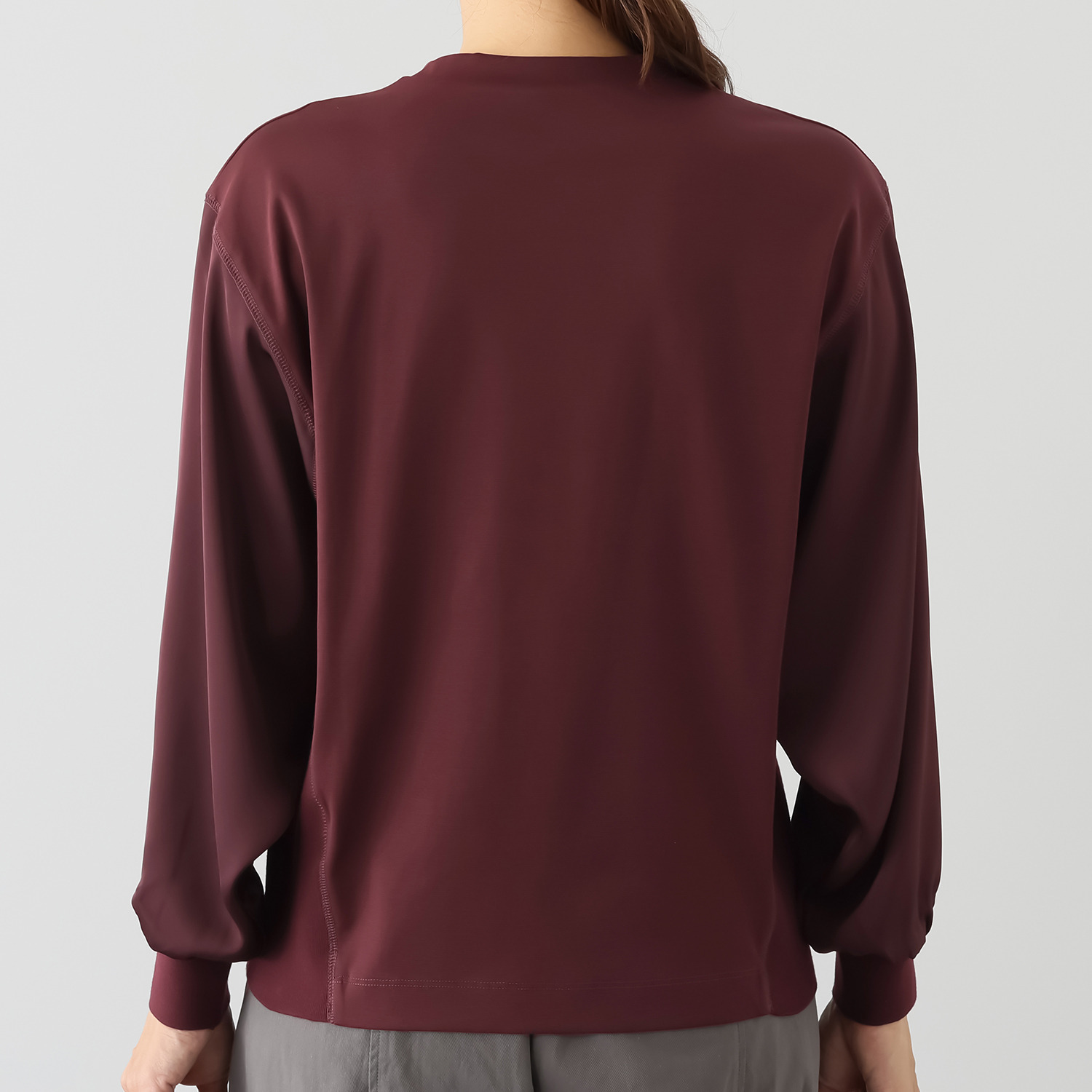 ゼラールスポーツ 細見え確定！ スーピマコットン混 ハイゲージポンチ ニットコンビプルオーバー