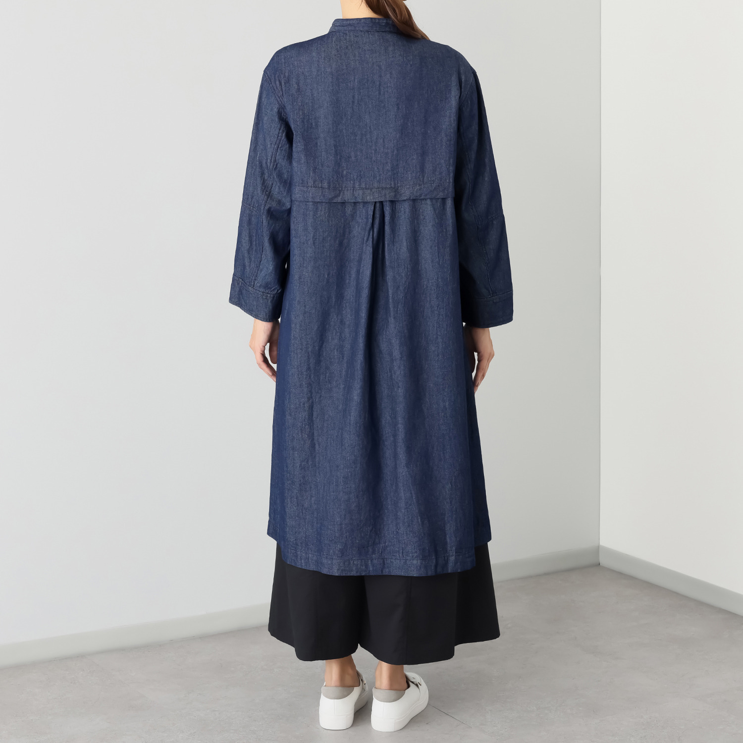 ゼラールスポーツ しなやかデニム使用！ ヨークデザイン スタンドネックコート