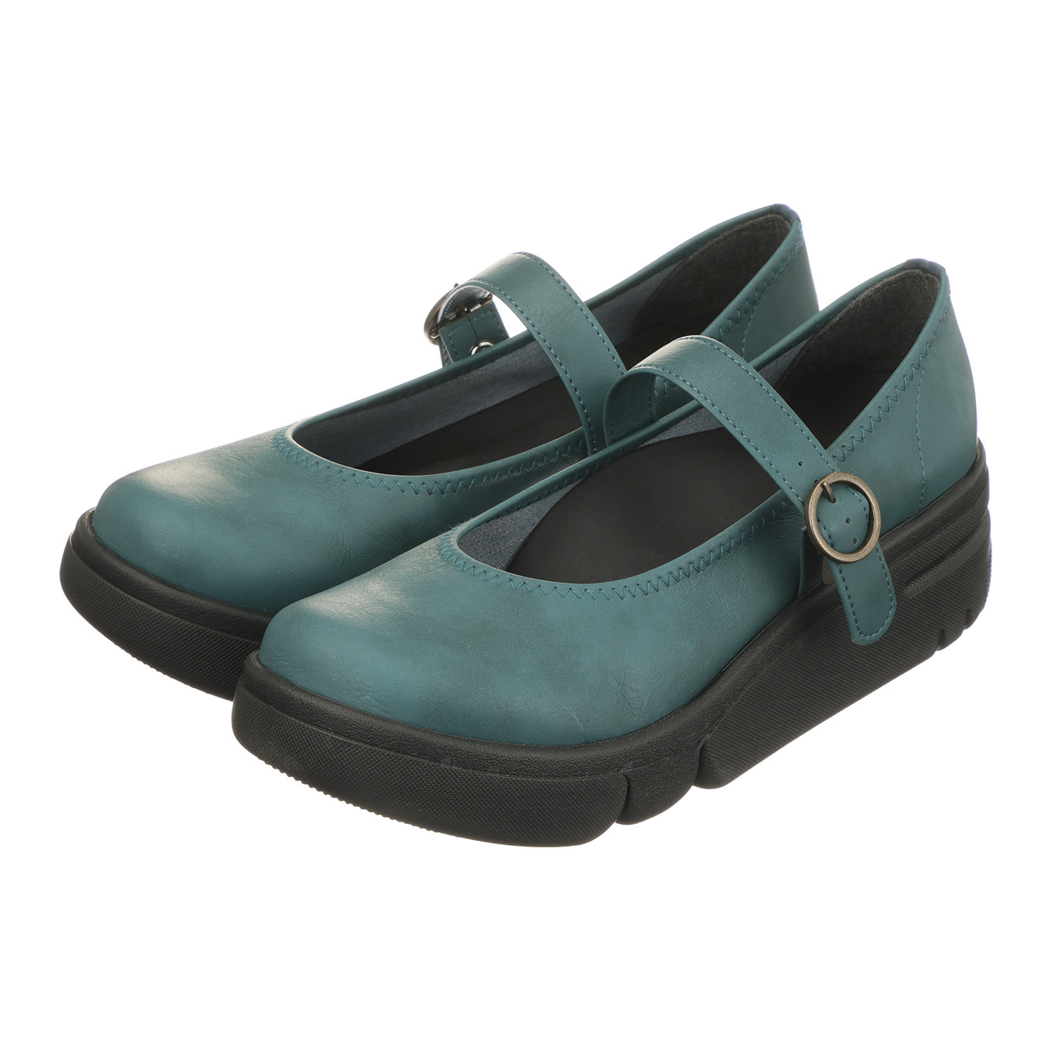 リゲッタ 日本製 アーチサポート ルーペインソール 厚底軽量 ストラップパンプス