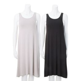 ジュエル 着ていて気持ちいい！ 天然由来のやさしい肌触り パデットタンクワンピース ２点セット