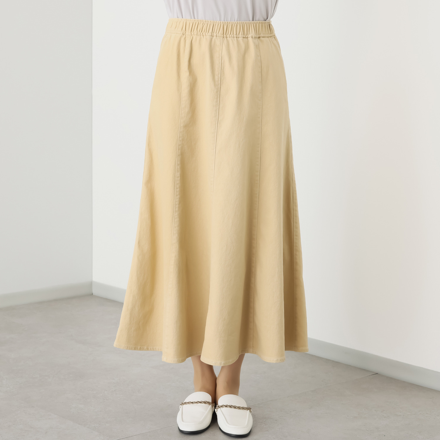 イシカワラボ★ヒトミ ストレッチデニム ８枚接ぎ マーメイドスカート