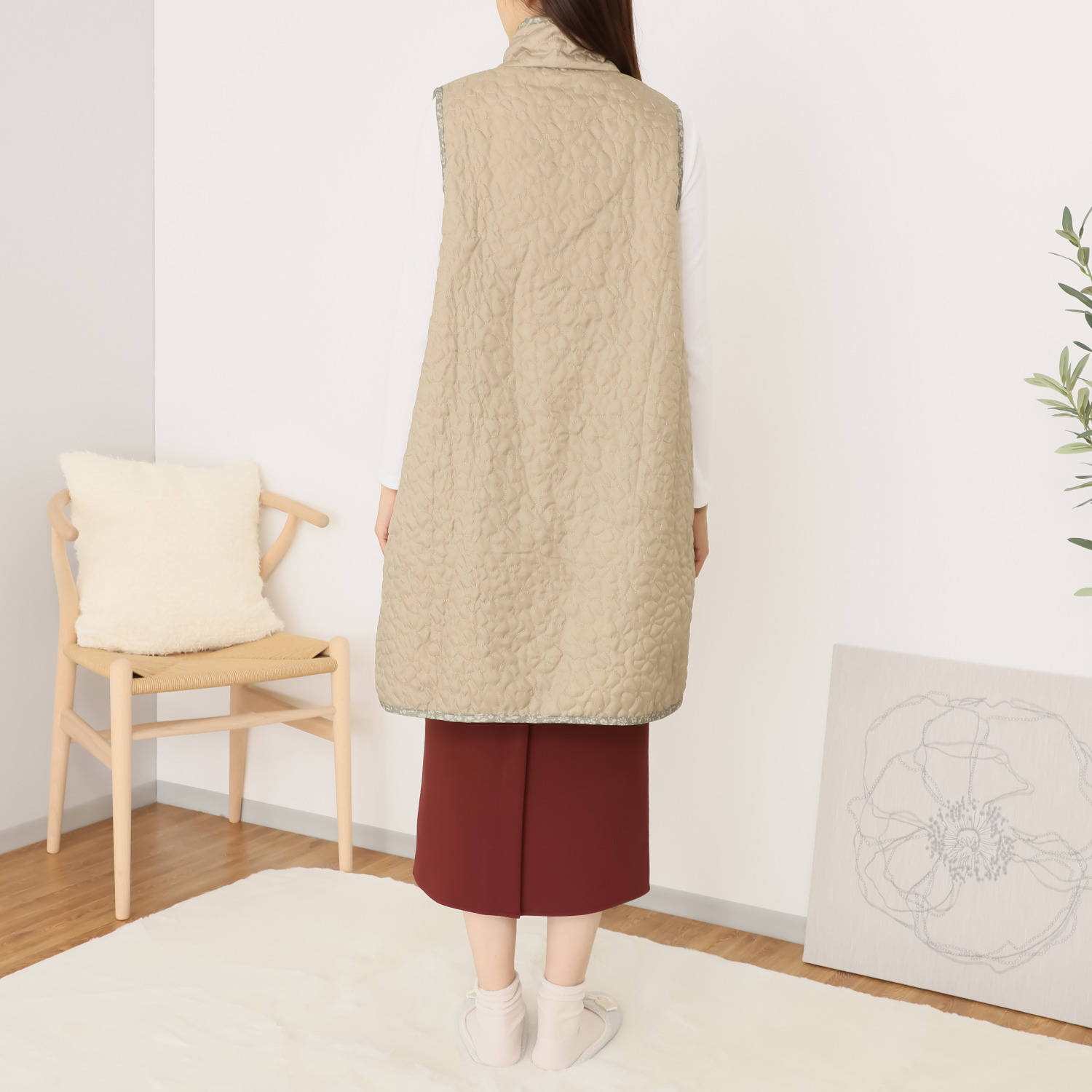 着やすさ、動きやすさ、 快適さを追求 レップ フラワーキルト 暮らしウェア