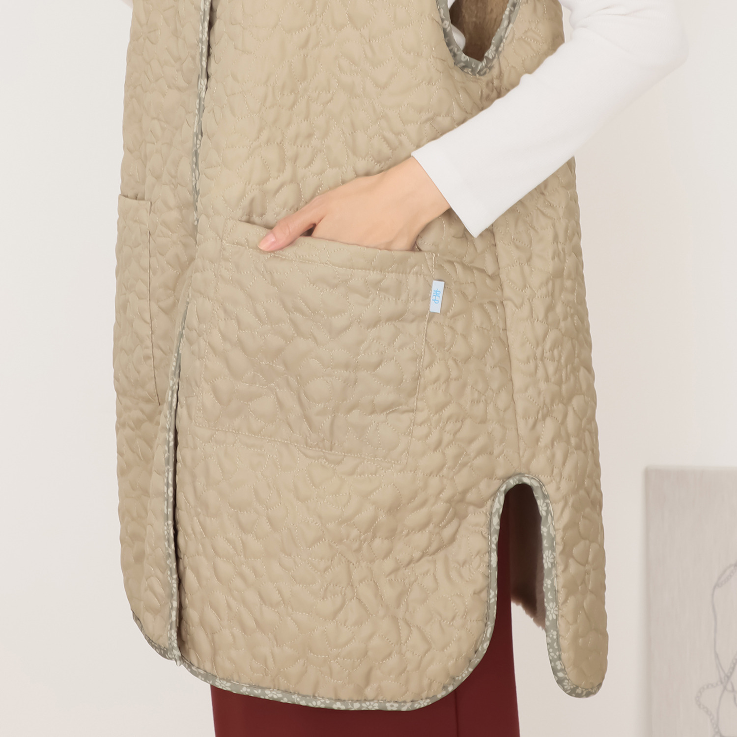 着やすさ、動きやすさ、 快適さを追求 レップ フラワーキルト 暮らしウェア