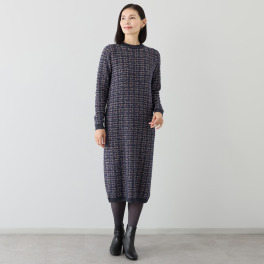 フィルファーレ カスリ ツイード調 ワンピース