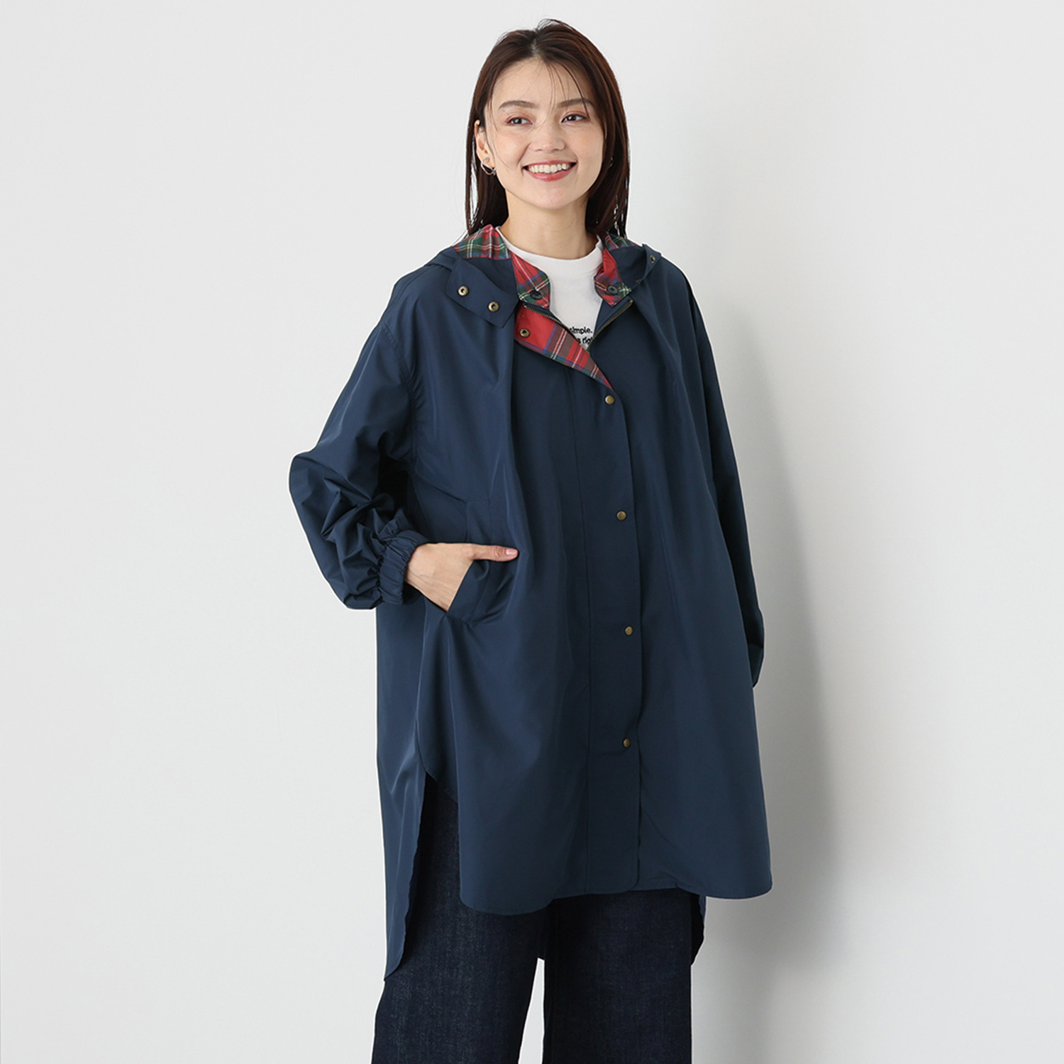 ペイズリーウィズ キンロックアンダーソン タータンチェック アクセント はっ水コート