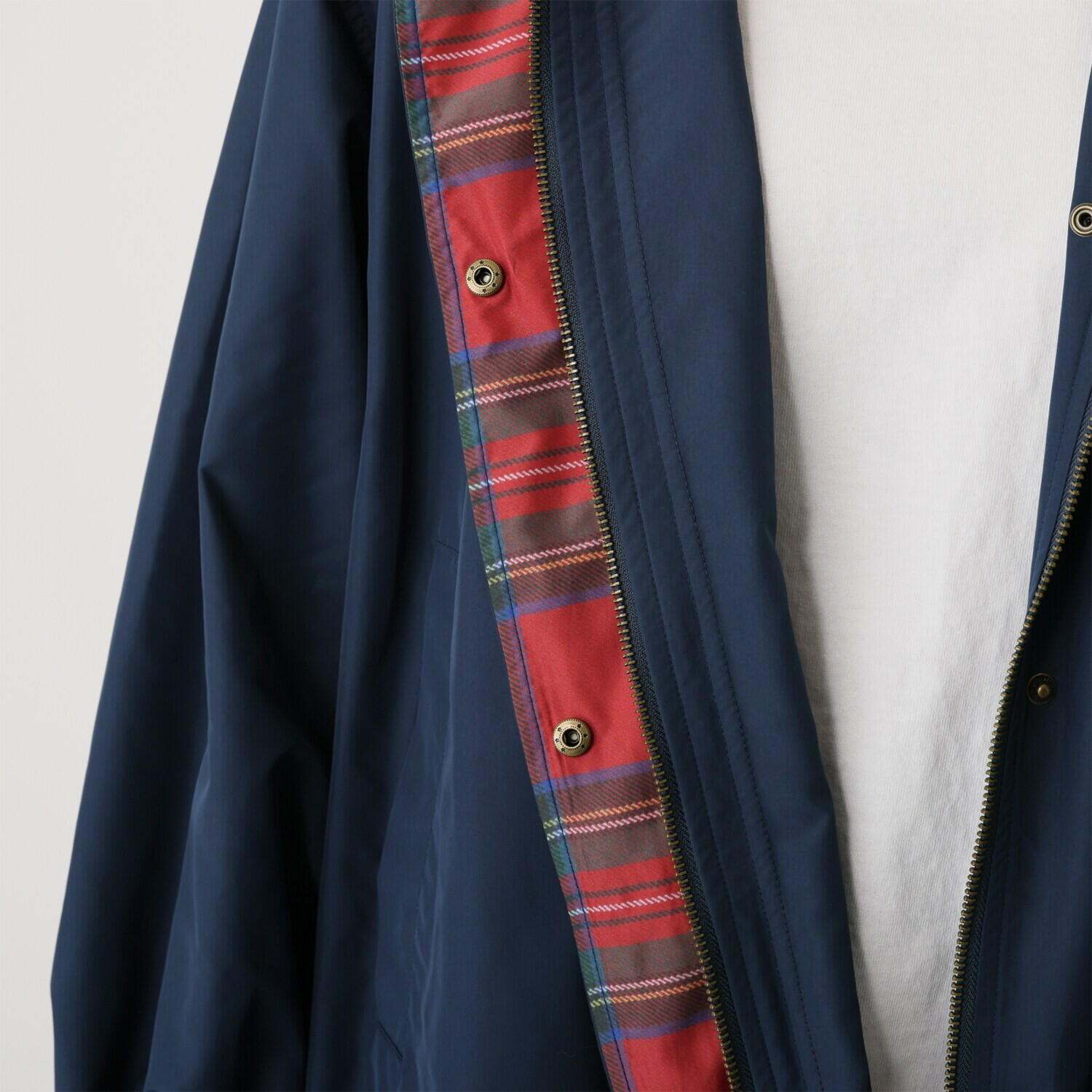 ペイズリーウィズ キンロックアンダーソン タータンチェック アクセント はっ水コート