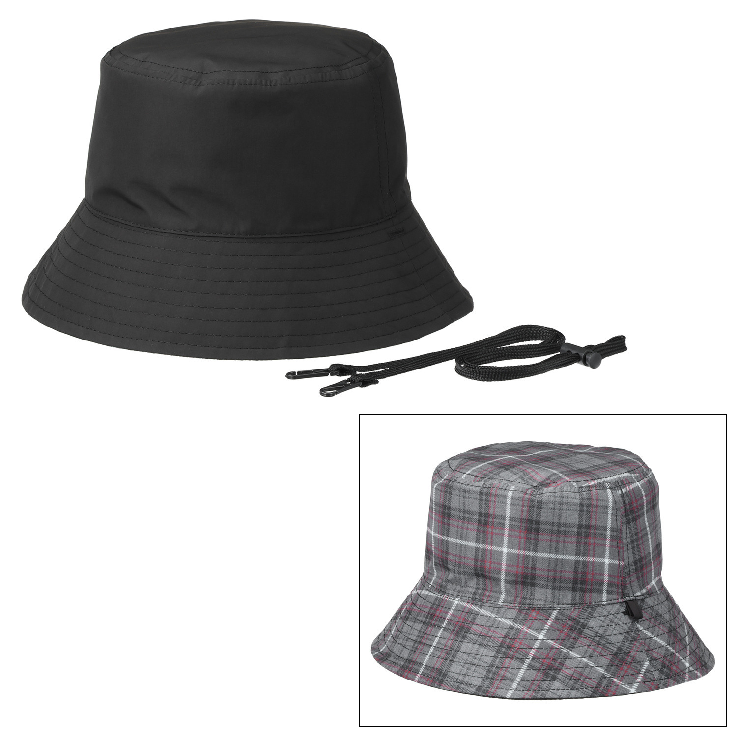 ペイズリーウィズ キンロックアンダーソン はっ水・ＵＶカット あごひも付　リバーシブル バケットハット