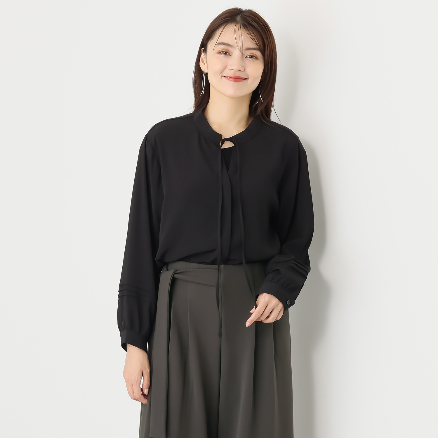 シルバーミントシュガー ゆったりなのに すっきり見えブラウス＆ インナーチュニック アンサンブル