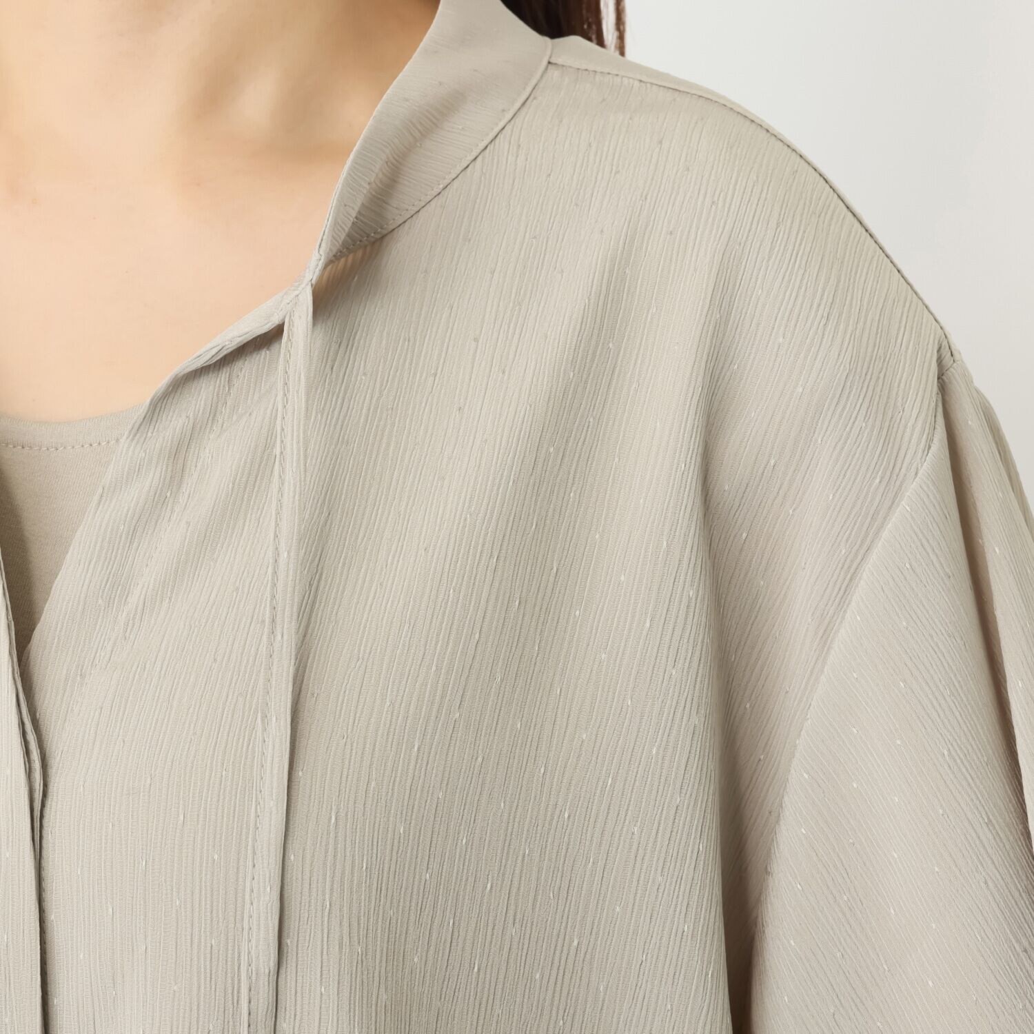 シルバーミントシュガー ゆったりなのに すっきり見えブラウス＆ インナーチュニック アンサンブル