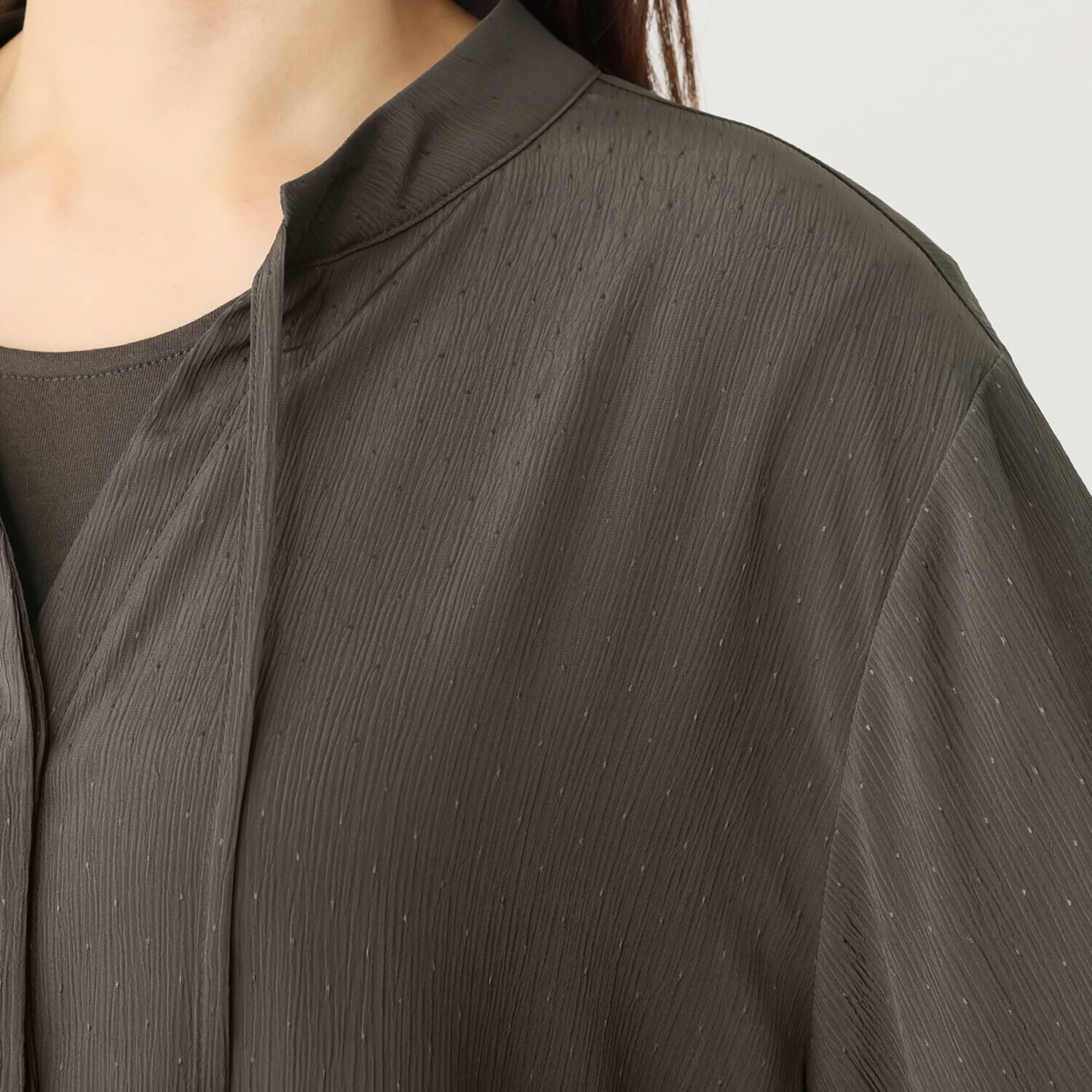 シルバーミントシュガー ゆったりなのに すっきり見えブラウス＆ インナーチュニック アンサンブル