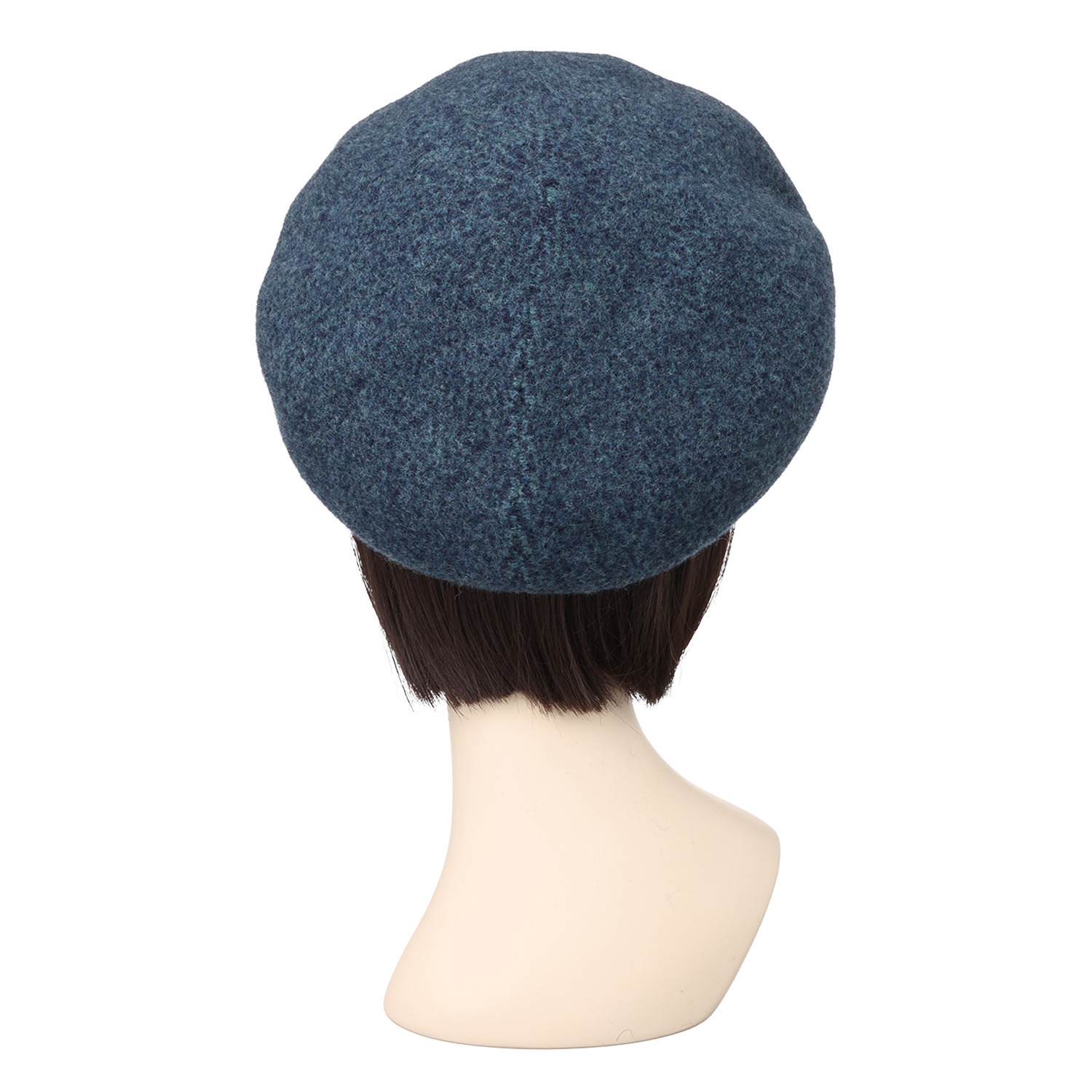 ベル・モード 日本製 メリノウール１００％ ヘリンボーン柄 縮絨ベレー