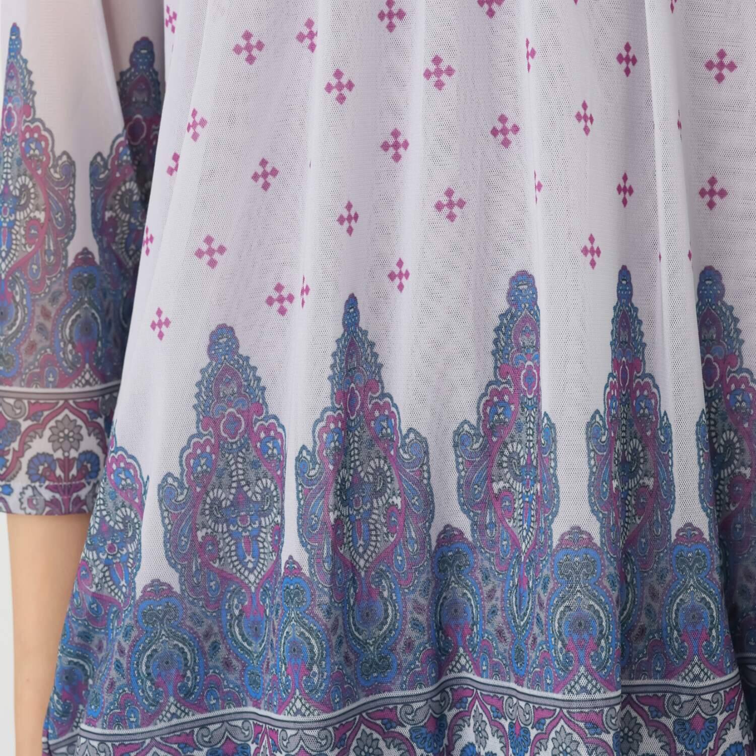 ダジュール 幾何学プリント バルーンチュニック