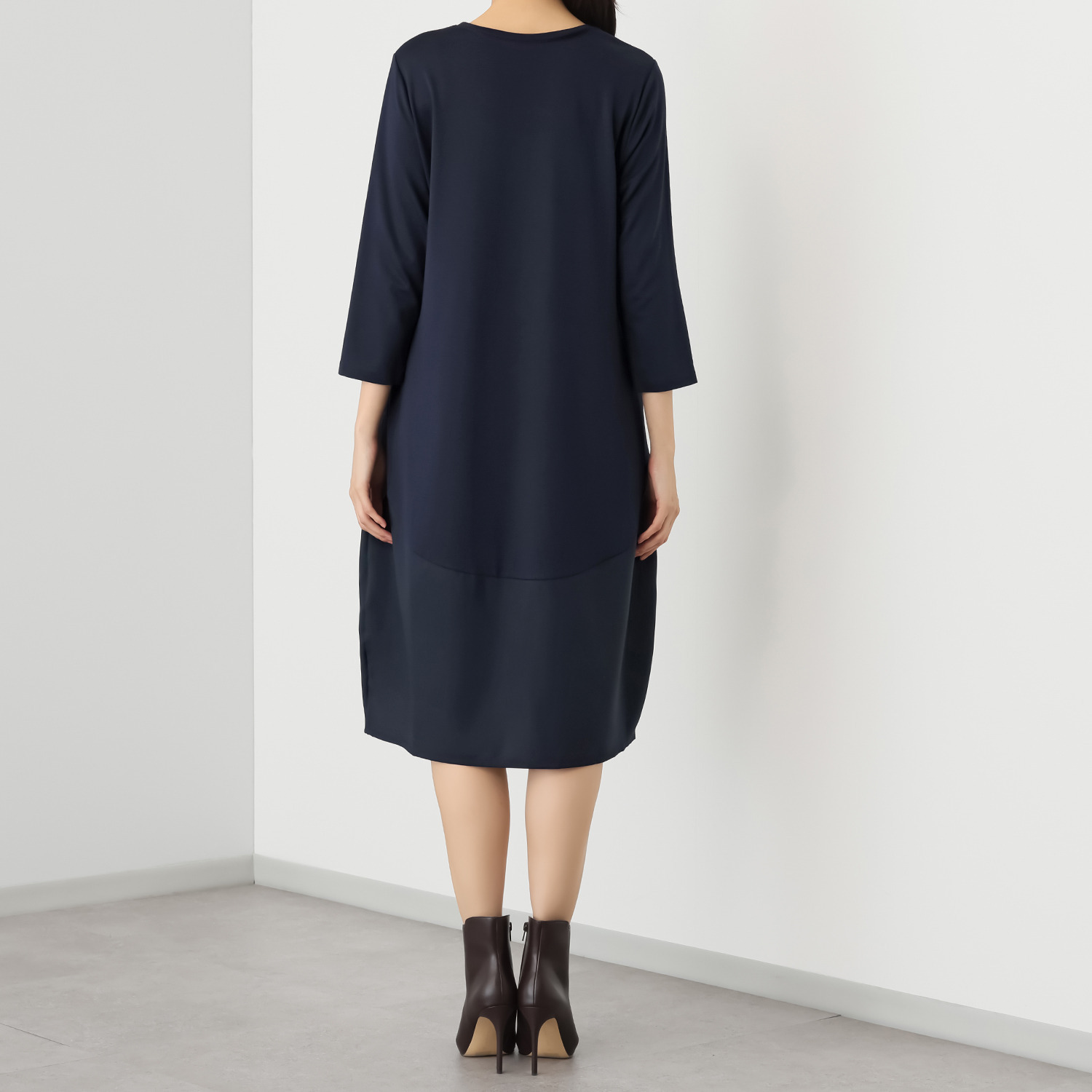 ダジュール 裾切替 コクーンワンピース