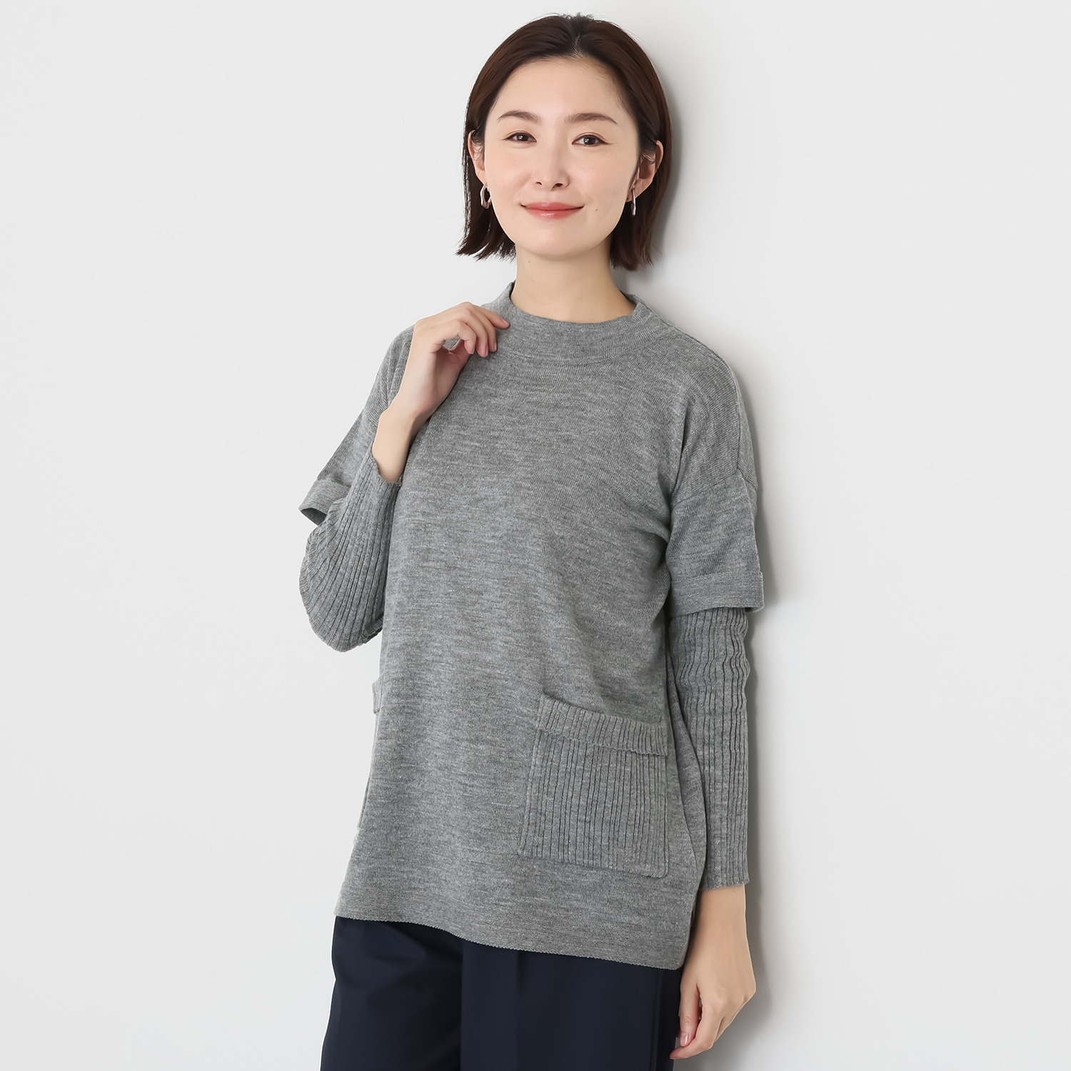 マチュート 日常に寄り添う 大人の着映え 華やかニットチュニック