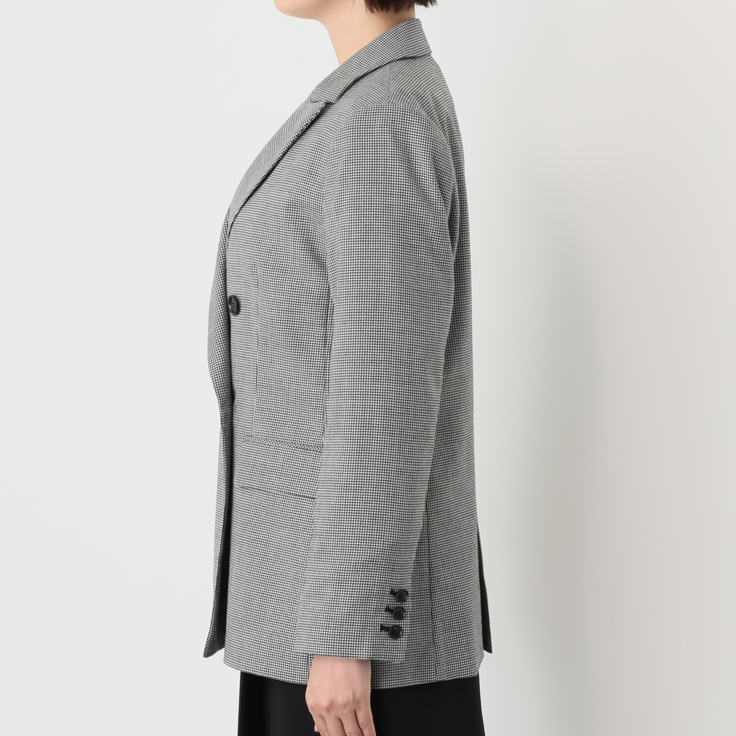 ポルトゥヴィーダ ウォッシャブル ウール混 ダブルジャケット