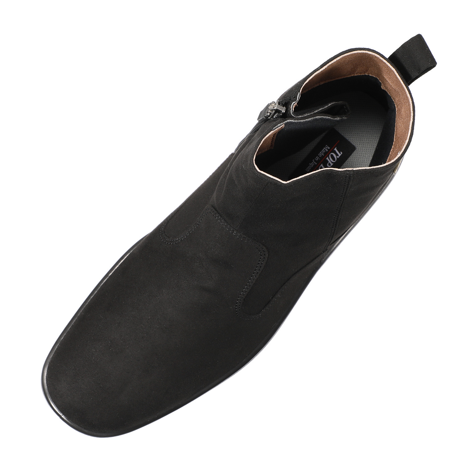 トップドライ 天気予報を気にせず履ける スエード調 サイドファスナー付 ショートブーツ ＜メンズ＞