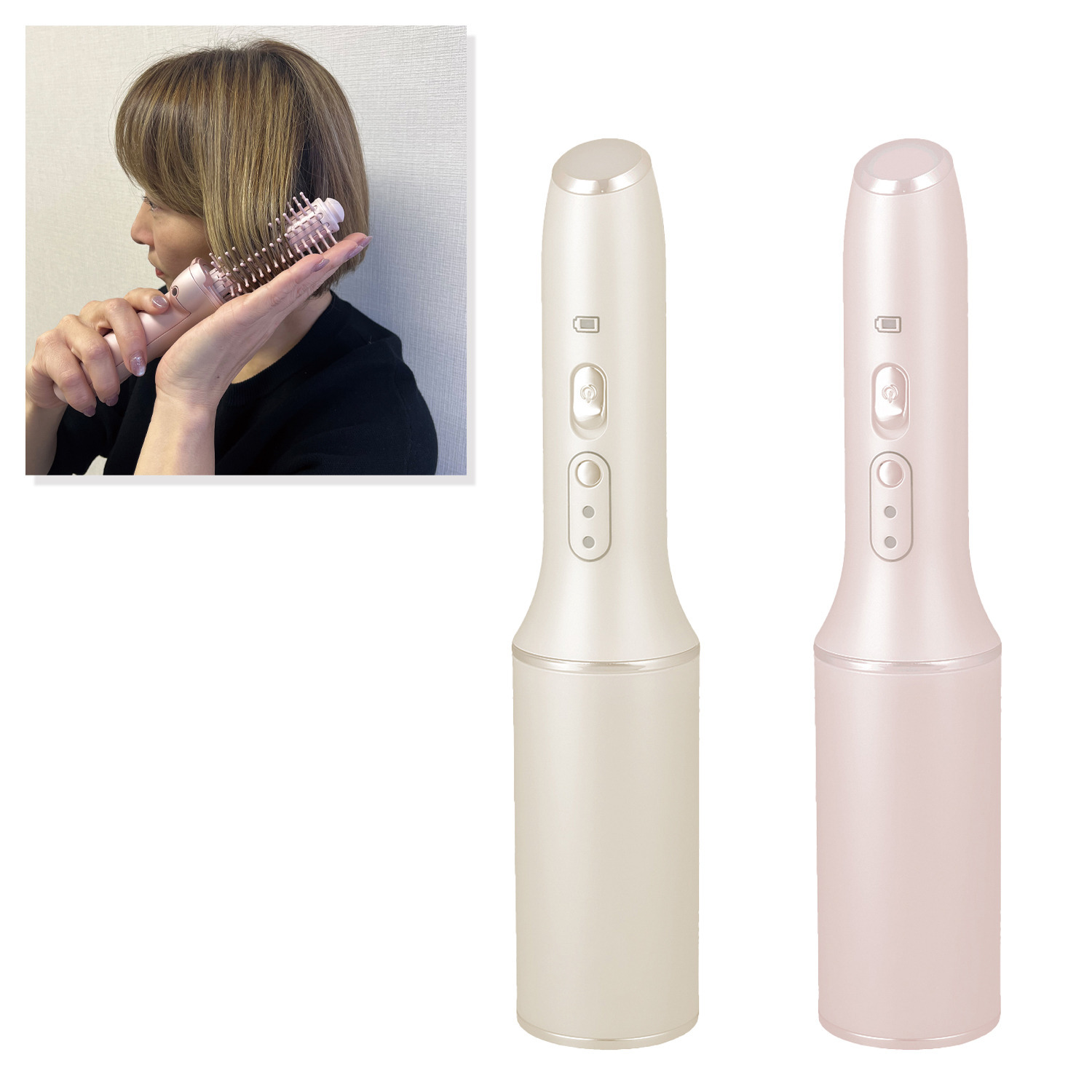 イングレイス　ヴェレナ 根元の立ち上げも スタイリングもおまかせ！ コードレス ロールヘアブラシアイロン イージーカールプロ ＭＢＷ００１Ａ