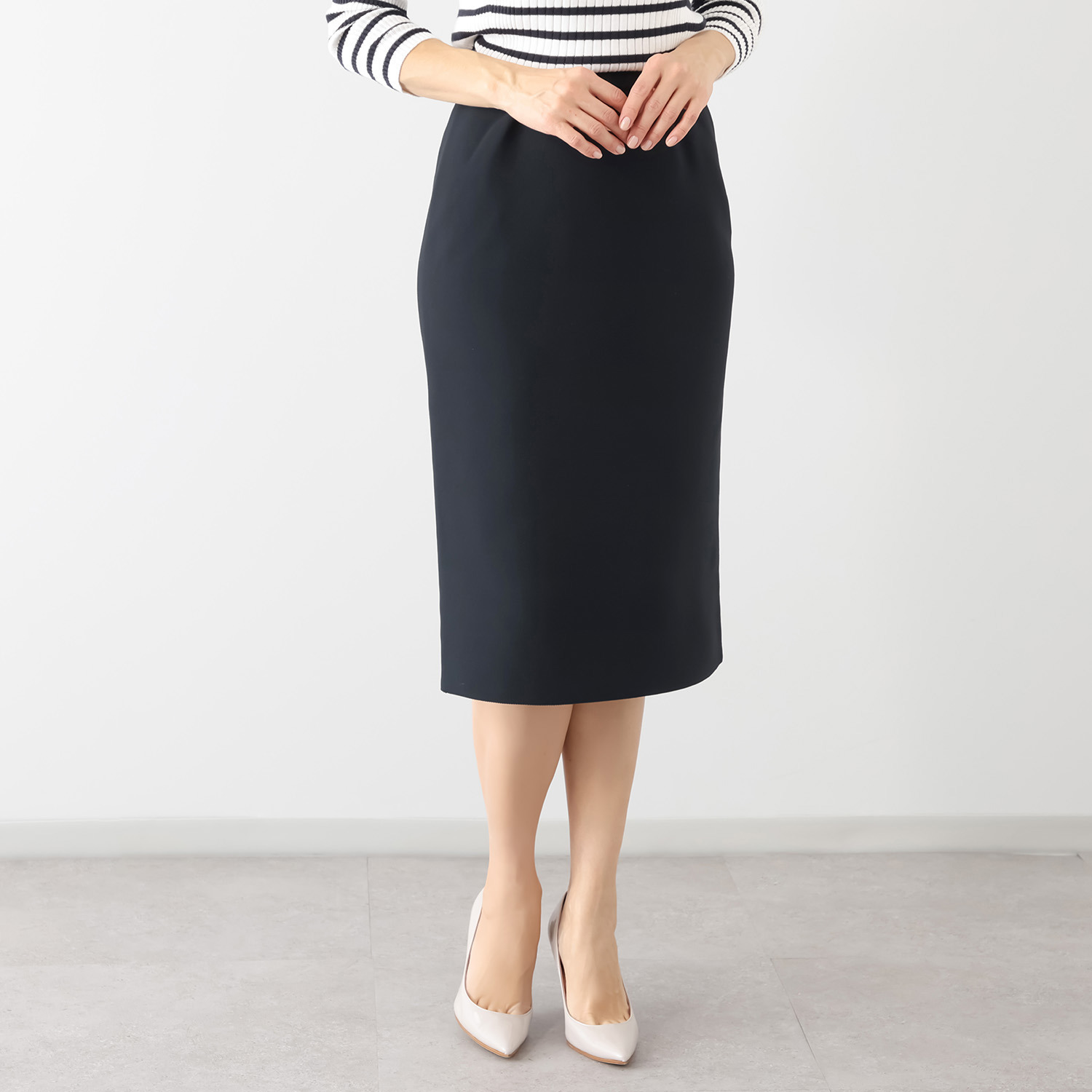 マルティジャーニ 日本製　匠の技 立体編 軽量ストレッチ スカート