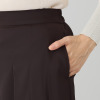 ミニマライズプラス 格好良く揺れ動く フロントプリーツパンツ