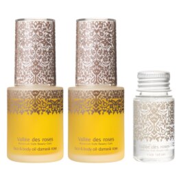 ヴァレ　ド　ローズ 美容成分１００％！ ハリツヤ潤い肌へ導く フェイス＆ボディオイル ２本スペシャルセット