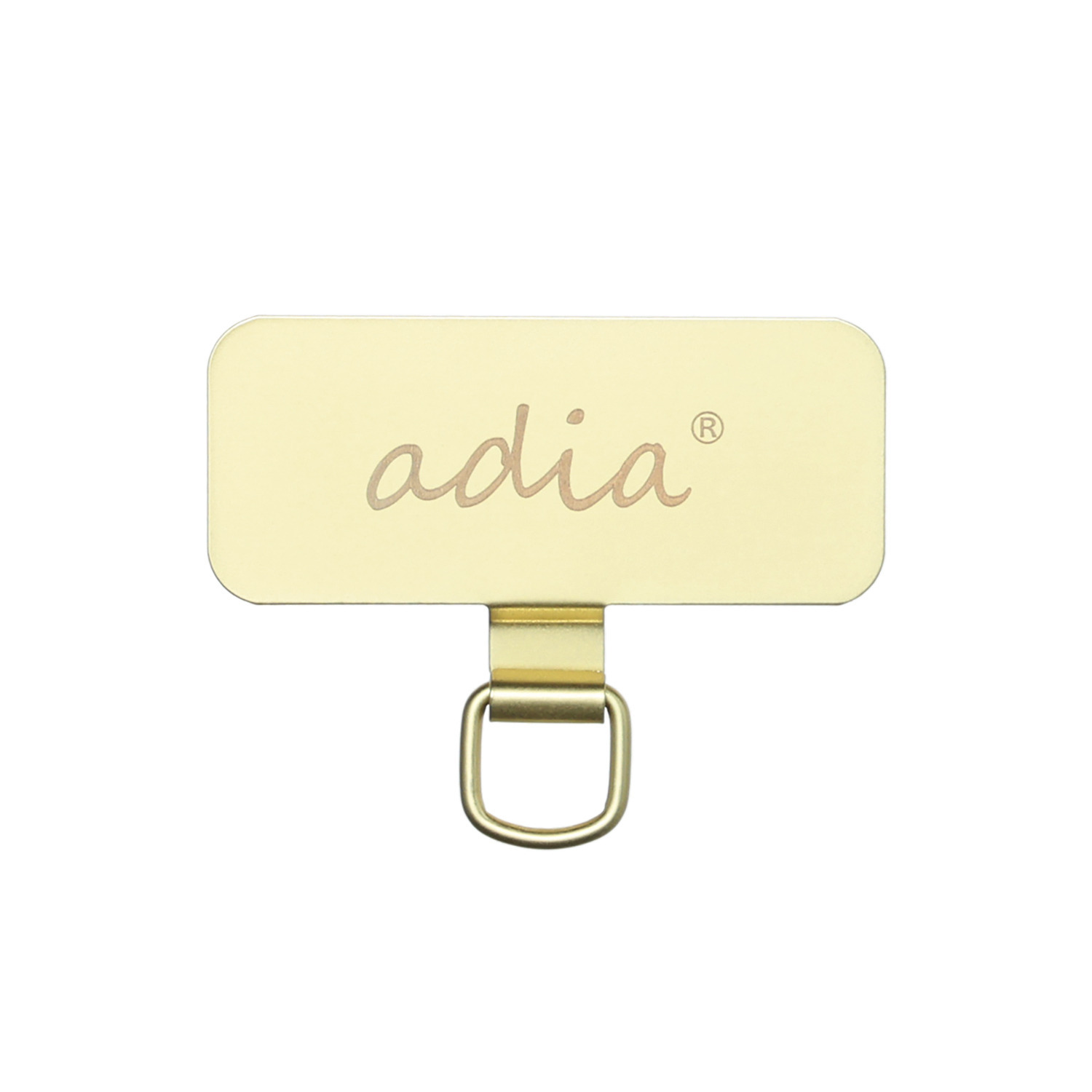 エイディア バッグやスマホが大変身！ 長さ調節ができる ポーチ付 エコファー ショルダーストラップ