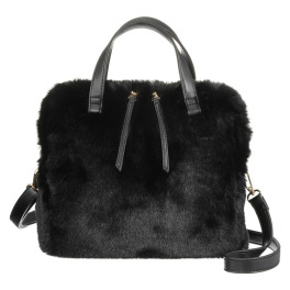 エイディア 毛並みふわふわ フェイクファー ２ウェイバッグ
