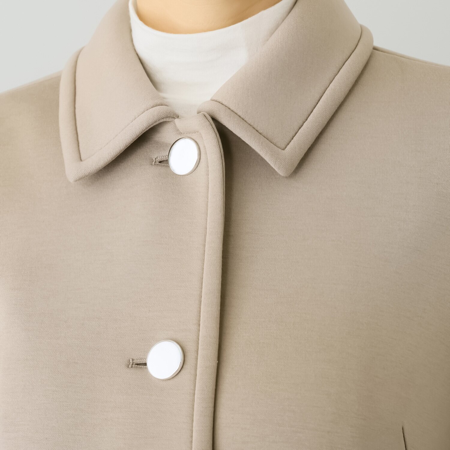 アンリック　オー　ブルー ソフトダンボール スタイリッシュ ステンカラーコート